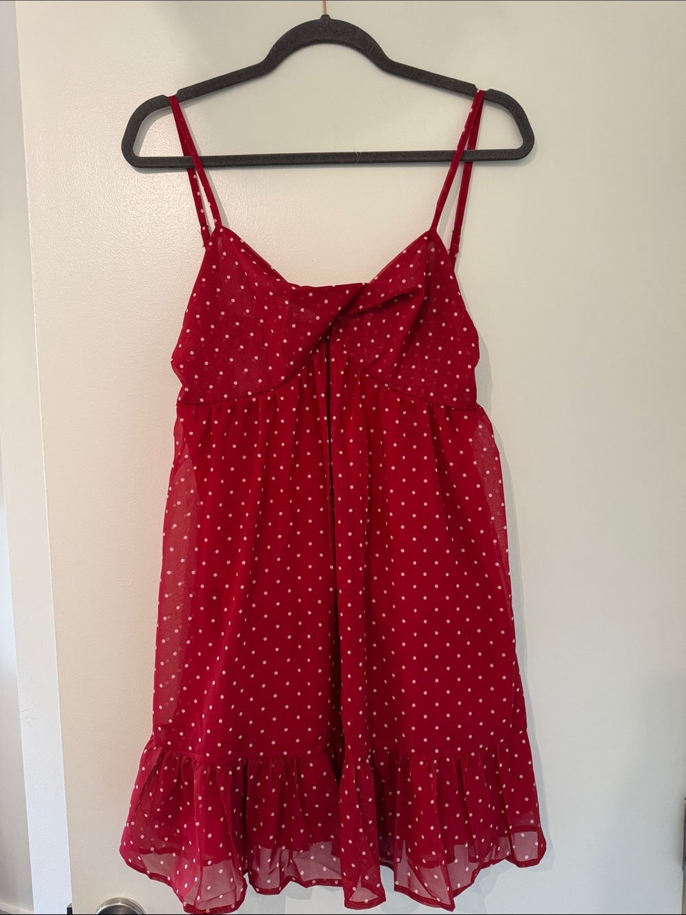 Vintage Red Polka Dot Mini Dress